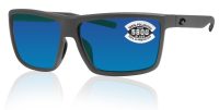 Costa Del Mar Rinconcito Ocearch Tiger Shark Blue Mirror 580 Glass Lens - Matte Gray / Blue Mirror
