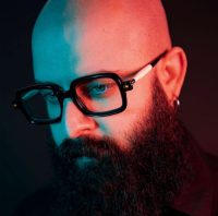 Des Vintage Black Square Glasses Frame